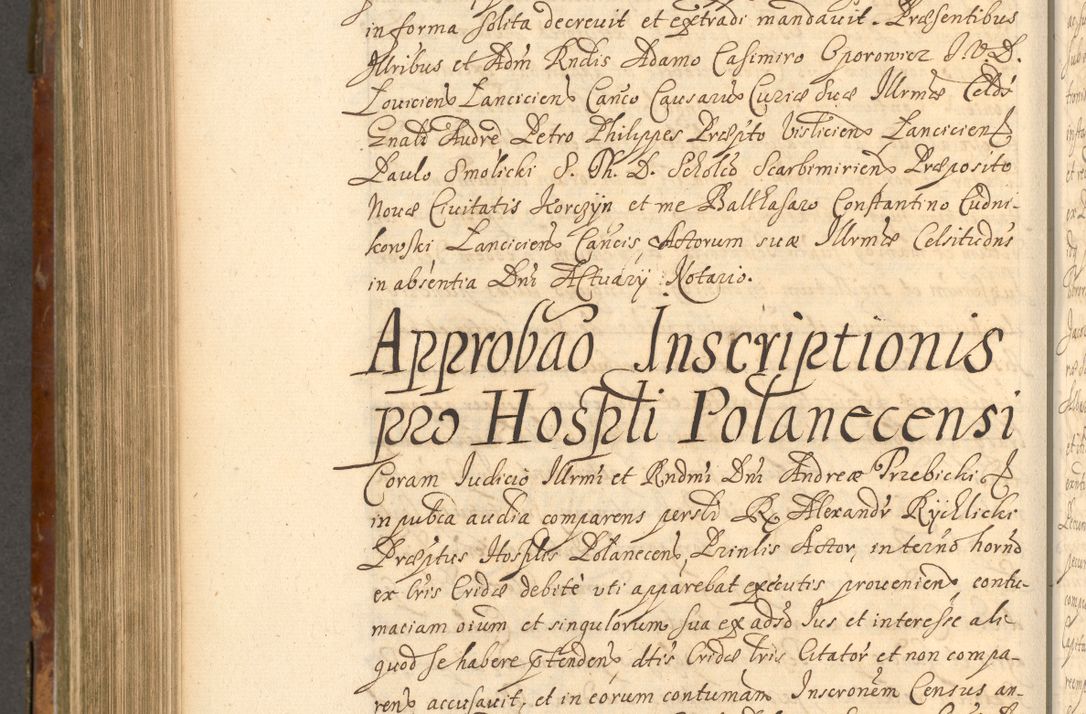 Zdjęcie nr 793 dla obiektu archiwalnego: Acta actorum, decretorum, sententiarum, erectionum, fundationum, confirmationum, instiutionum, resignationum, constitutionum, provisionum, submissionum, quietationum, substitutionum, ordinationum, ingrossationum, prostestationum R. D. Andreae Trzebicki, episcopi Cracoviensis, ducis Severiae in a. D. 1658 et  1659 acticatorum. Volumen I 
