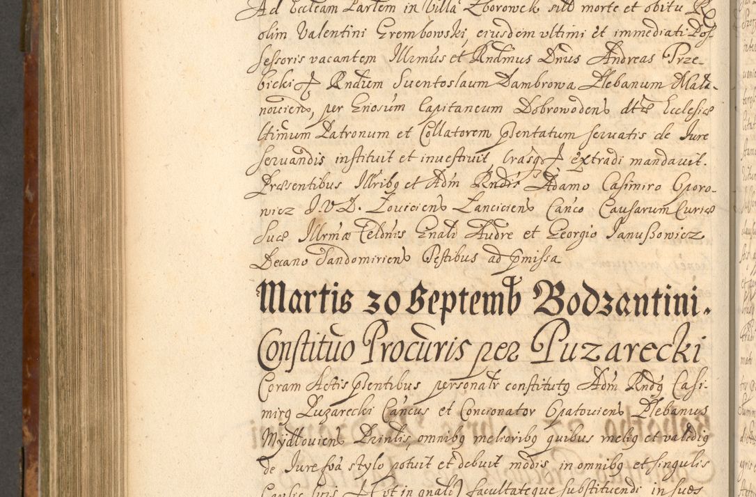 Zdjęcie nr 791 dla obiektu archiwalnego: Acta actorum, decretorum, sententiarum, erectionum, fundationum, confirmationum, instiutionum, resignationum, constitutionum, provisionum, submissionum, quietationum, substitutionum, ordinationum, ingrossationum, prostestationum R. D. Andreae Trzebicki, episcopi Cracoviensis, ducis Severiae in a. D. 1658 et  1659 acticatorum. Volumen I 