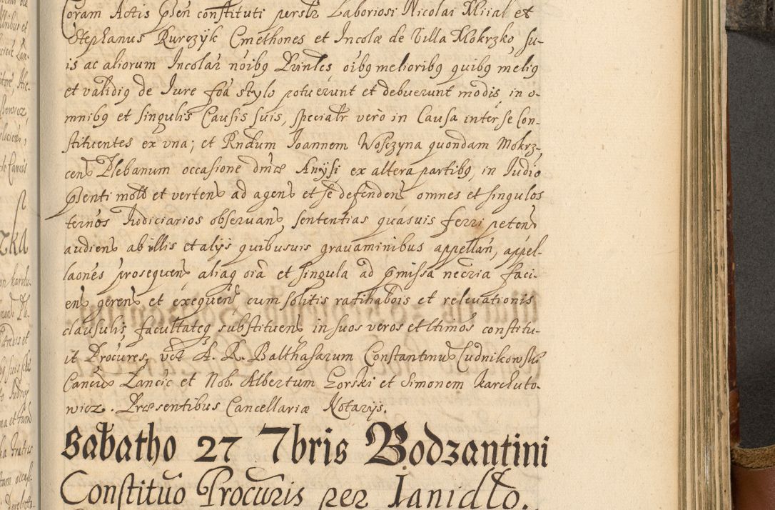 Zdjęcie nr 790 dla obiektu archiwalnego: Acta actorum, decretorum, sententiarum, erectionum, fundationum, confirmationum, instiutionum, resignationum, constitutionum, provisionum, submissionum, quietationum, substitutionum, ordinationum, ingrossationum, prostestationum R. D. Andreae Trzebicki, episcopi Cracoviensis, ducis Severiae in a. D. 1658 et  1659 acticatorum. Volumen I 