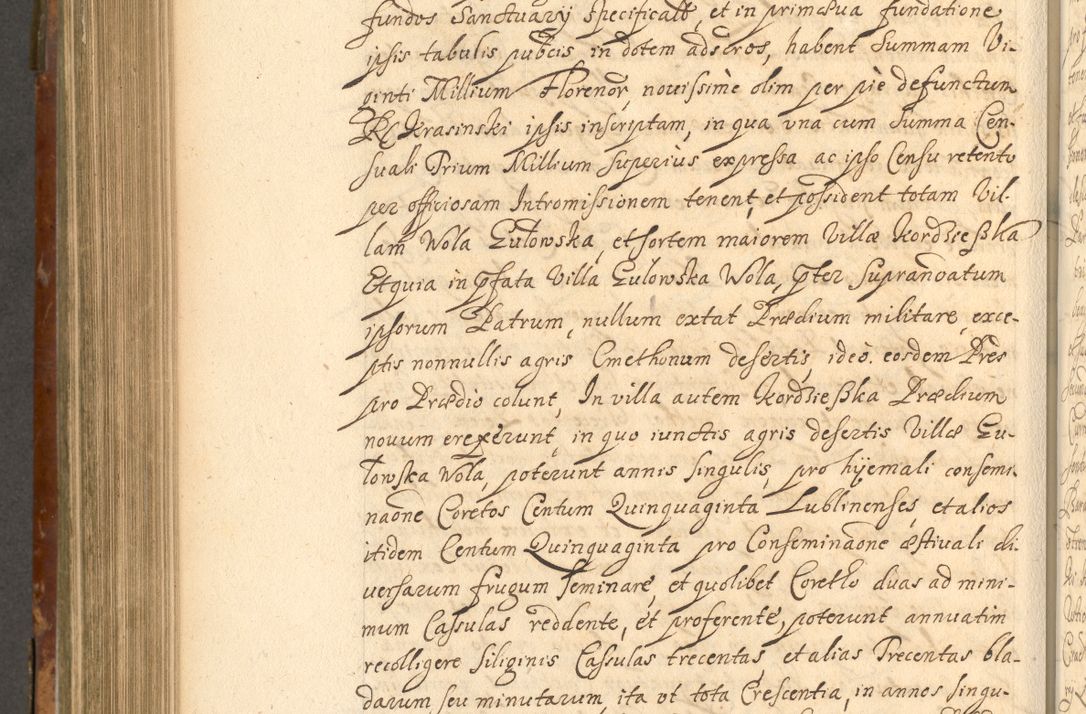 Zdjęcie nr 785 dla obiektu archiwalnego: Acta actorum, decretorum, sententiarum, erectionum, fundationum, confirmationum, instiutionum, resignationum, constitutionum, provisionum, submissionum, quietationum, substitutionum, ordinationum, ingrossationum, prostestationum R. D. Andreae Trzebicki, episcopi Cracoviensis, ducis Severiae in a. D. 1658 et  1659 acticatorum. Volumen I 