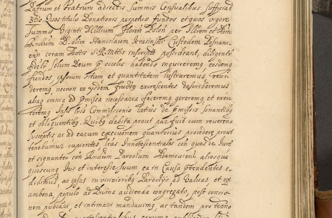 Zdjęcie nr 780 dla obiektu archiwalnego: Acta actorum, decretorum, sententiarum, erectionum, fundationum, confirmationum, instiutionum, resignationum, constitutionum, provisionum, submissionum, quietationum, substitutionum, ordinationum, ingrossationum, prostestationum R. D. Andreae Trzebicki, episcopi Cracoviensis, ducis Severiae in a. D. 1658 et  1659 acticatorum. Volumen I 