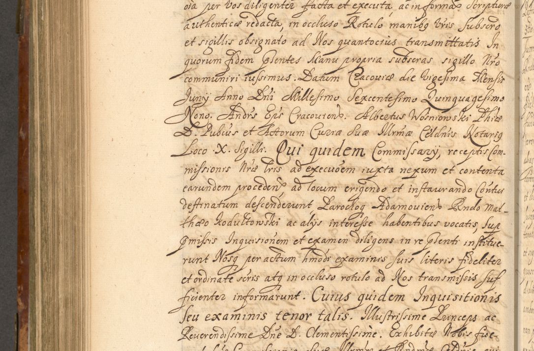 Zdjęcie nr 779 dla obiektu archiwalnego: Acta actorum, decretorum, sententiarum, erectionum, fundationum, confirmationum, instiutionum, resignationum, constitutionum, provisionum, submissionum, quietationum, substitutionum, ordinationum, ingrossationum, prostestationum R. D. Andreae Trzebicki, episcopi Cracoviensis, ducis Severiae in a. D. 1658 et  1659 acticatorum. Volumen I 