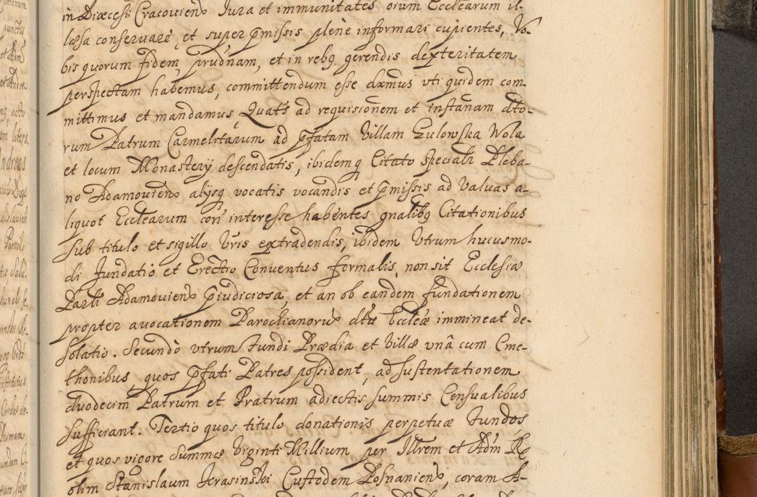 Zdjęcie nr 778 dla obiektu archiwalnego: Acta actorum, decretorum, sententiarum, erectionum, fundationum, confirmationum, instiutionum, resignationum, constitutionum, provisionum, submissionum, quietationum, substitutionum, ordinationum, ingrossationum, prostestationum R. D. Andreae Trzebicki, episcopi Cracoviensis, ducis Severiae in a. D. 1658 et  1659 acticatorum. Volumen I 