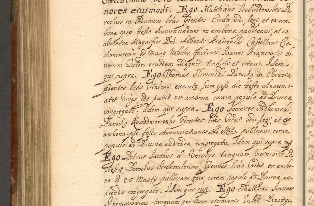 Zdjęcie nr 775 dla obiektu archiwalnego: Acta actorum, decretorum, sententiarum, erectionum, fundationum, confirmationum, instiutionum, resignationum, constitutionum, provisionum, submissionum, quietationum, substitutionum, ordinationum, ingrossationum, prostestationum R. D. Andreae Trzebicki, episcopi Cracoviensis, ducis Severiae in a. D. 1658 et  1659 acticatorum. Volumen I 