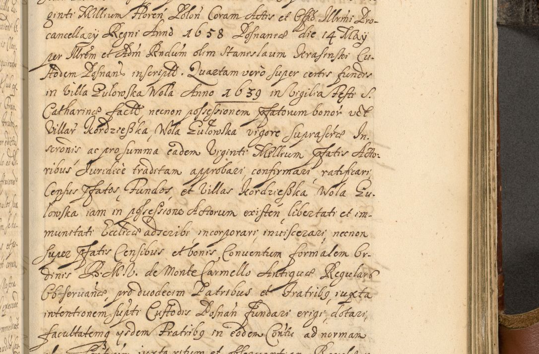 Zdjęcie nr 774 dla obiektu archiwalnego: Acta actorum, decretorum, sententiarum, erectionum, fundationum, confirmationum, instiutionum, resignationum, constitutionum, provisionum, submissionum, quietationum, substitutionum, ordinationum, ingrossationum, prostestationum R. D. Andreae Trzebicki, episcopi Cracoviensis, ducis Severiae in a. D. 1658 et  1659 acticatorum. Volumen I 