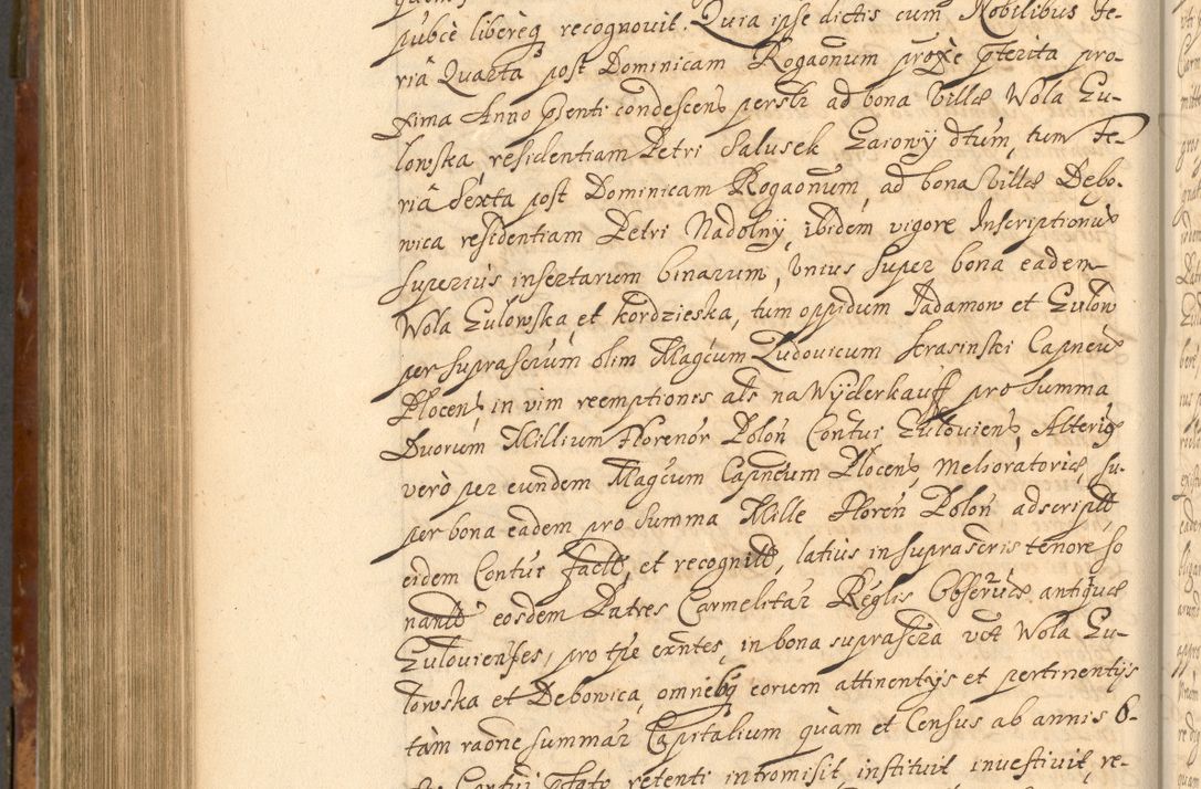 Zdjęcie nr 771 dla obiektu archiwalnego: Acta actorum, decretorum, sententiarum, erectionum, fundationum, confirmationum, instiutionum, resignationum, constitutionum, provisionum, submissionum, quietationum, substitutionum, ordinationum, ingrossationum, prostestationum R. D. Andreae Trzebicki, episcopi Cracoviensis, ducis Severiae in a. D. 1658 et  1659 acticatorum. Volumen I 