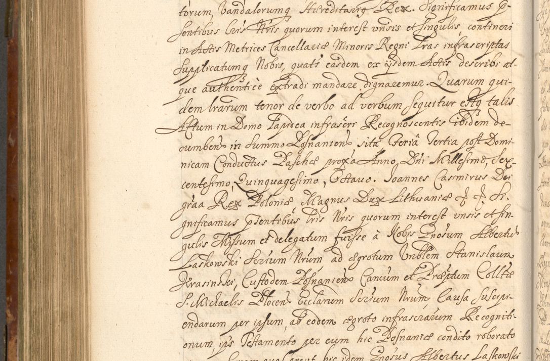 Zdjęcie nr 769 dla obiektu archiwalnego: Acta actorum, decretorum, sententiarum, erectionum, fundationum, confirmationum, instiutionum, resignationum, constitutionum, provisionum, submissionum, quietationum, substitutionum, ordinationum, ingrossationum, prostestationum R. D. Andreae Trzebicki, episcopi Cracoviensis, ducis Severiae in a. D. 1658 et  1659 acticatorum. Volumen I 