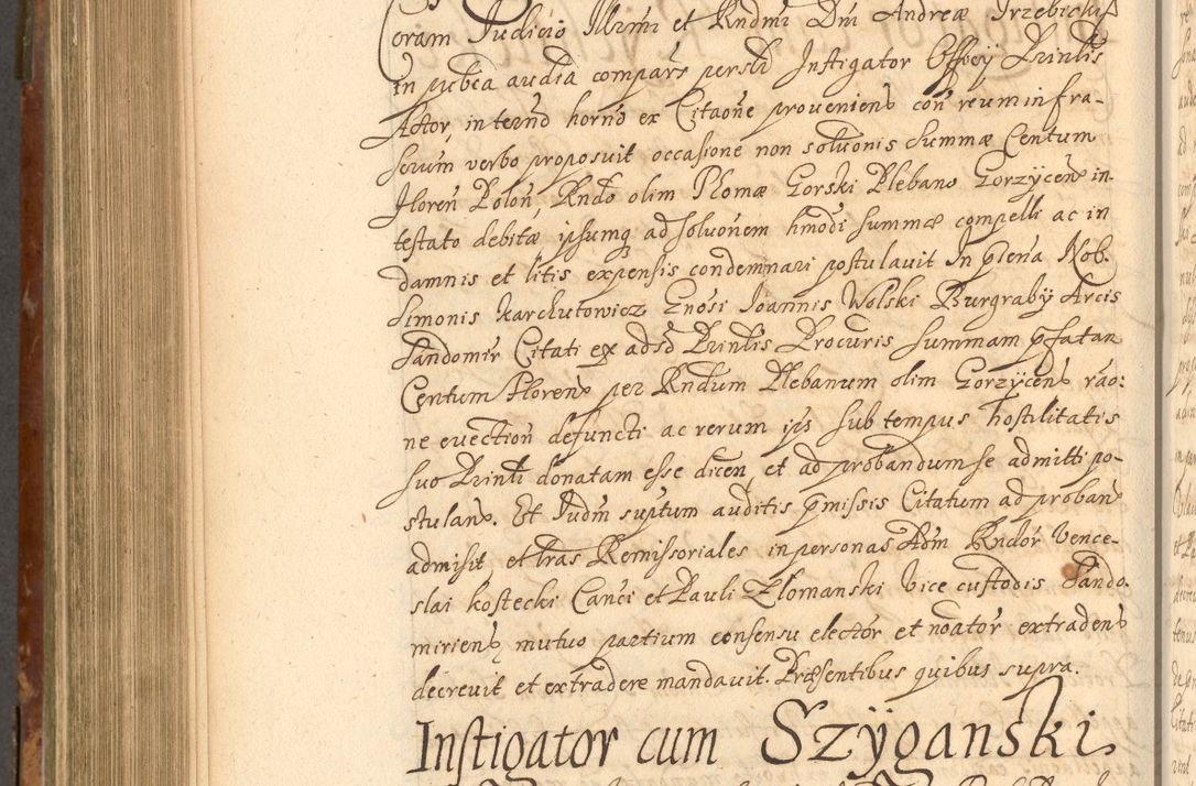 Zdjęcie nr 757 dla obiektu archiwalnego: Acta actorum, decretorum, sententiarum, erectionum, fundationum, confirmationum, instiutionum, resignationum, constitutionum, provisionum, submissionum, quietationum, substitutionum, ordinationum, ingrossationum, prostestationum R. D. Andreae Trzebicki, episcopi Cracoviensis, ducis Severiae in a. D. 1658 et  1659 acticatorum. Volumen I 