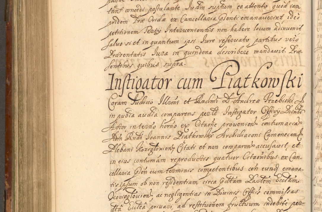 Zdjęcie nr 755 dla obiektu archiwalnego: Acta actorum, decretorum, sententiarum, erectionum, fundationum, confirmationum, instiutionum, resignationum, constitutionum, provisionum, submissionum, quietationum, substitutionum, ordinationum, ingrossationum, prostestationum R. D. Andreae Trzebicki, episcopi Cracoviensis, ducis Severiae in a. D. 1658 et  1659 acticatorum. Volumen I 