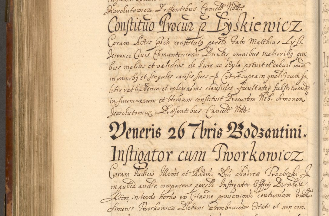 Zdjęcie nr 753 dla obiektu archiwalnego: Acta actorum, decretorum, sententiarum, erectionum, fundationum, confirmationum, instiutionum, resignationum, constitutionum, provisionum, submissionum, quietationum, substitutionum, ordinationum, ingrossationum, prostestationum R. D. Andreae Trzebicki, episcopi Cracoviensis, ducis Severiae in a. D. 1658 et  1659 acticatorum. Volumen I 