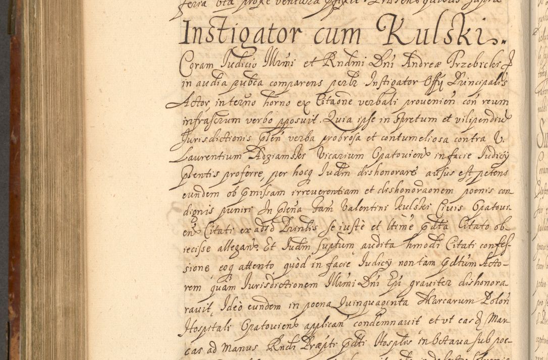 Zdjęcie nr 751 dla obiektu archiwalnego: Acta actorum, decretorum, sententiarum, erectionum, fundationum, confirmationum, instiutionum, resignationum, constitutionum, provisionum, submissionum, quietationum, substitutionum, ordinationum, ingrossationum, prostestationum R. D. Andreae Trzebicki, episcopi Cracoviensis, ducis Severiae in a. D. 1658 et  1659 acticatorum. Volumen I 