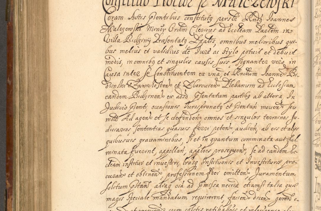 Zdjęcie nr 745 dla obiektu archiwalnego: Acta actorum, decretorum, sententiarum, erectionum, fundationum, confirmationum, instiutionum, resignationum, constitutionum, provisionum, submissionum, quietationum, substitutionum, ordinationum, ingrossationum, prostestationum R. D. Andreae Trzebicki, episcopi Cracoviensis, ducis Severiae in a. D. 1658 et  1659 acticatorum. Volumen I 