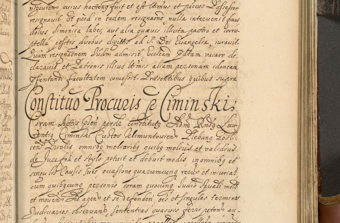 Zdjęcie nr 740 dla obiektu archiwalnego: Acta actorum, decretorum, sententiarum, erectionum, fundationum, confirmationum, instiutionum, resignationum, constitutionum, provisionum, submissionum, quietationum, substitutionum, ordinationum, ingrossationum, prostestationum R. D. Andreae Trzebicki, episcopi Cracoviensis, ducis Severiae in a. D. 1658 et  1659 acticatorum. Volumen I 
