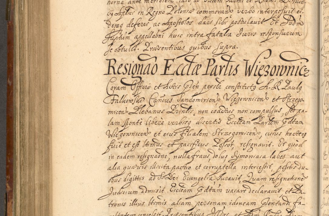 Zdjęcie nr 739 dla obiektu archiwalnego: Acta actorum, decretorum, sententiarum, erectionum, fundationum, confirmationum, instiutionum, resignationum, constitutionum, provisionum, submissionum, quietationum, substitutionum, ordinationum, ingrossationum, prostestationum R. D. Andreae Trzebicki, episcopi Cracoviensis, ducis Severiae in a. D. 1658 et  1659 acticatorum. Volumen I 