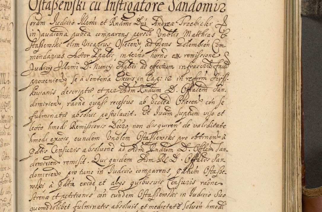 Zdjęcie nr 738 dla obiektu archiwalnego: Acta actorum, decretorum, sententiarum, erectionum, fundationum, confirmationum, instiutionum, resignationum, constitutionum, provisionum, submissionum, quietationum, substitutionum, ordinationum, ingrossationum, prostestationum R. D. Andreae Trzebicki, episcopi Cracoviensis, ducis Severiae in a. D. 1658 et  1659 acticatorum. Volumen I 