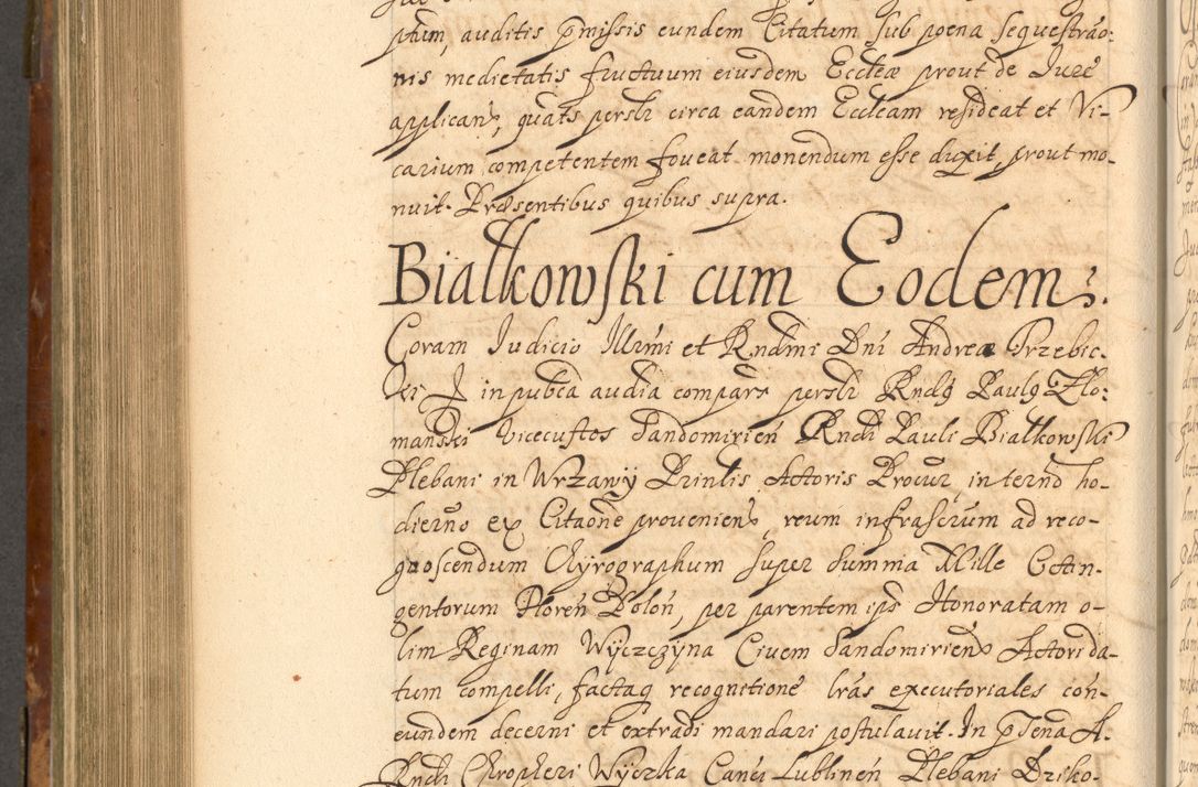 Zdjęcie nr 737 dla obiektu archiwalnego: Acta actorum, decretorum, sententiarum, erectionum, fundationum, confirmationum, instiutionum, resignationum, constitutionum, provisionum, submissionum, quietationum, substitutionum, ordinationum, ingrossationum, prostestationum R. D. Andreae Trzebicki, episcopi Cracoviensis, ducis Severiae in a. D. 1658 et  1659 acticatorum. Volumen I 