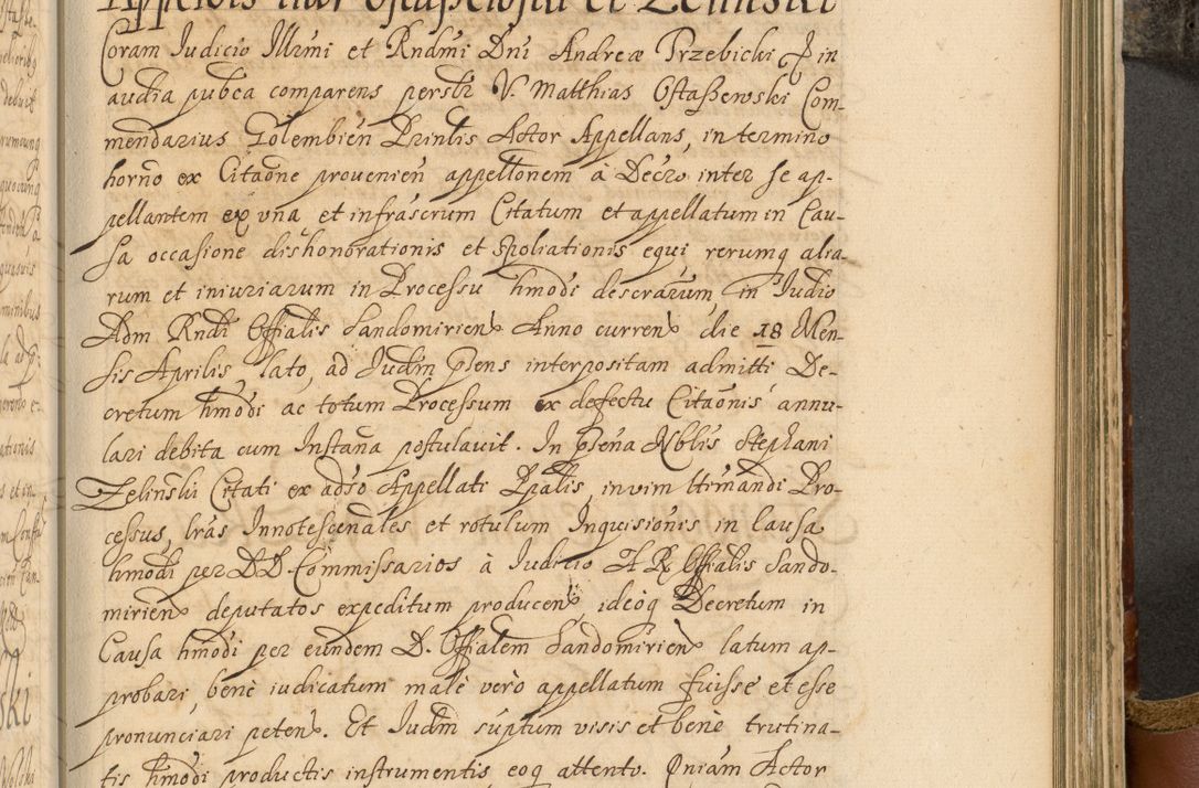 Zdjęcie nr 734 dla obiektu archiwalnego: Acta actorum, decretorum, sententiarum, erectionum, fundationum, confirmationum, instiutionum, resignationum, constitutionum, provisionum, submissionum, quietationum, substitutionum, ordinationum, ingrossationum, prostestationum R. D. Andreae Trzebicki, episcopi Cracoviensis, ducis Severiae in a. D. 1658 et  1659 acticatorum. Volumen I 
