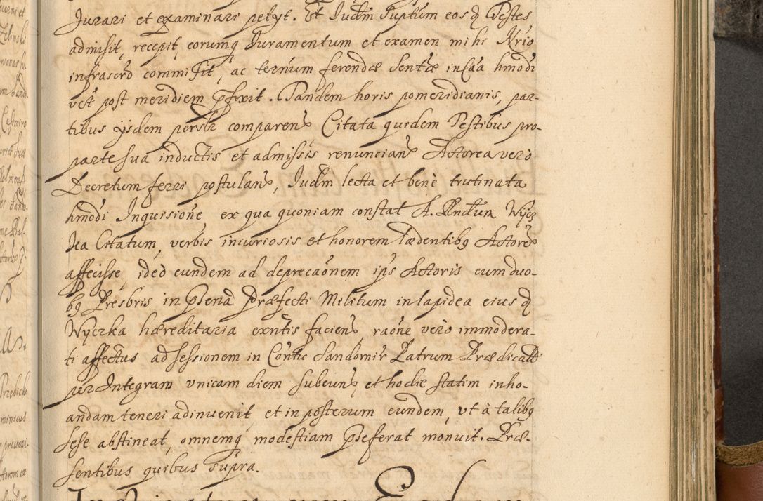 Zdjęcie nr 736 dla obiektu archiwalnego: Acta actorum, decretorum, sententiarum, erectionum, fundationum, confirmationum, instiutionum, resignationum, constitutionum, provisionum, submissionum, quietationum, substitutionum, ordinationum, ingrossationum, prostestationum R. D. Andreae Trzebicki, episcopi Cracoviensis, ducis Severiae in a. D. 1658 et  1659 acticatorum. Volumen I 