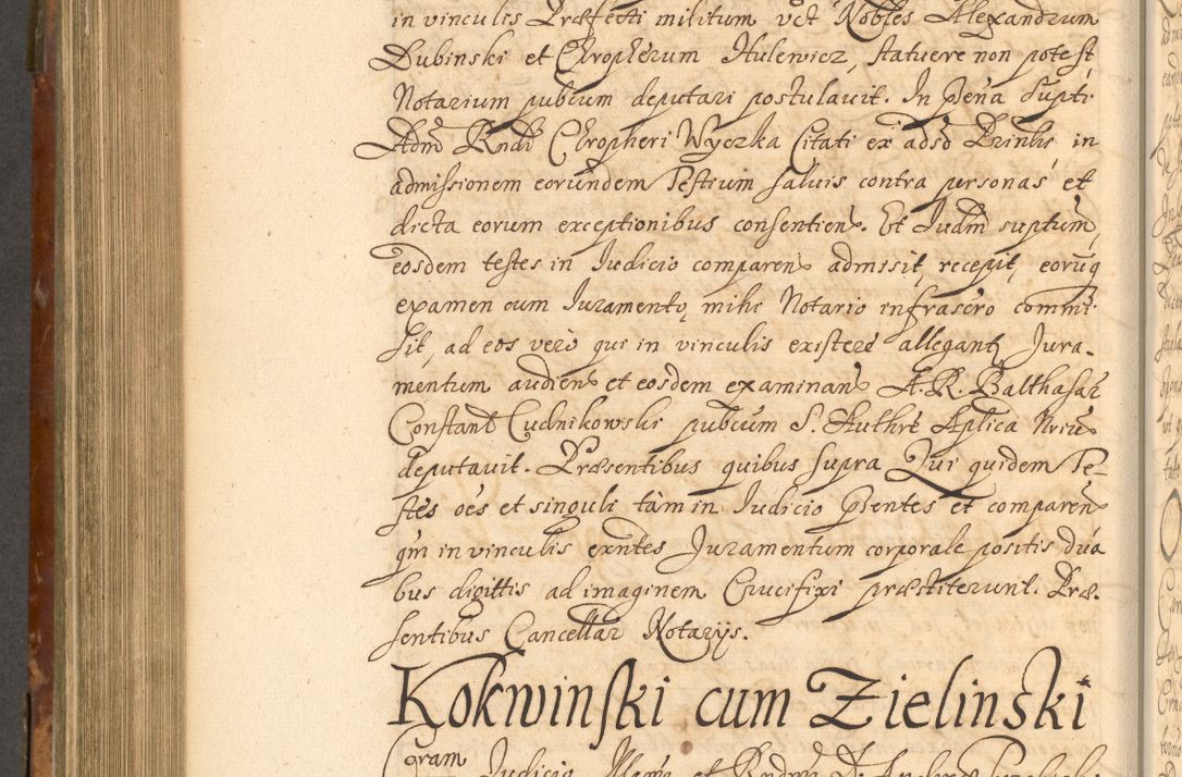 Zdjęcie nr 721 dla obiektu archiwalnego: Acta actorum, decretorum, sententiarum, erectionum, fundationum, confirmationum, instiutionum, resignationum, constitutionum, provisionum, submissionum, quietationum, substitutionum, ordinationum, ingrossationum, prostestationum R. D. Andreae Trzebicki, episcopi Cracoviensis, ducis Severiae in a. D. 1658 et  1659 acticatorum. Volumen I 