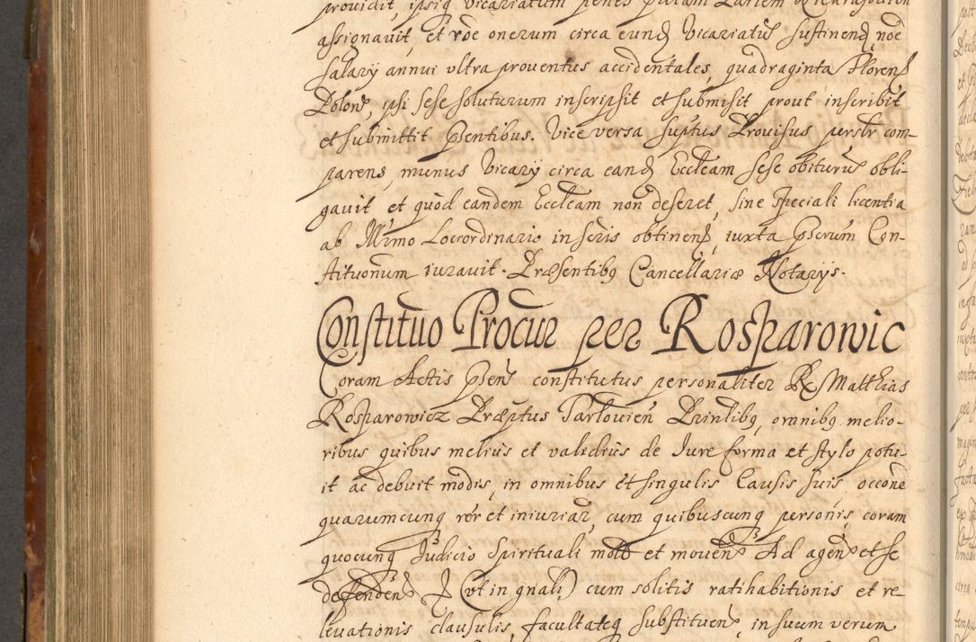 Zdjęcie nr 717 dla obiektu archiwalnego: Acta actorum, decretorum, sententiarum, erectionum, fundationum, confirmationum, instiutionum, resignationum, constitutionum, provisionum, submissionum, quietationum, substitutionum, ordinationum, ingrossationum, prostestationum R. D. Andreae Trzebicki, episcopi Cracoviensis, ducis Severiae in a. D. 1658 et  1659 acticatorum. Volumen I 