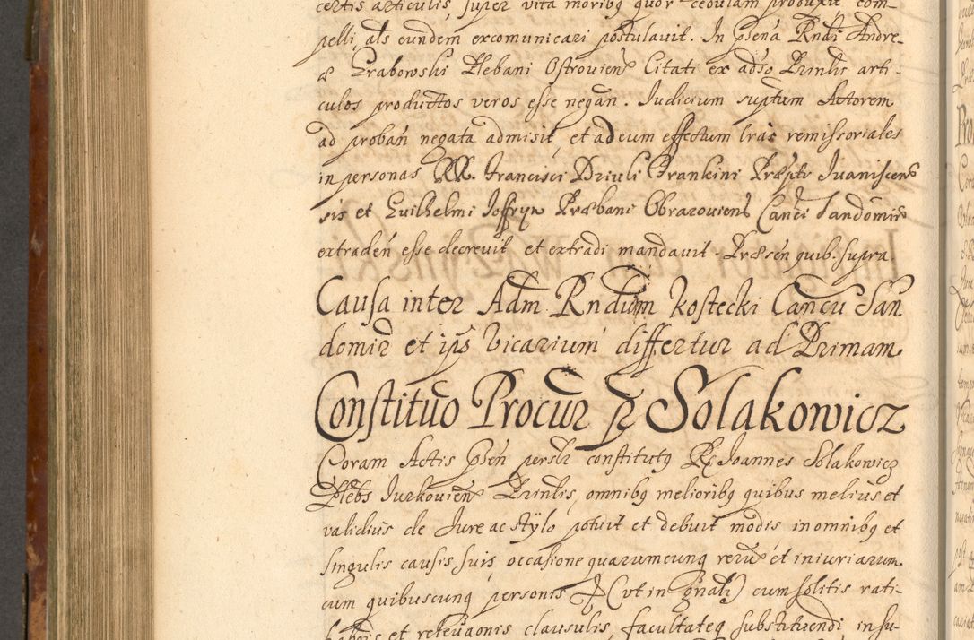 Zdjęcie nr 715 dla obiektu archiwalnego: Acta actorum, decretorum, sententiarum, erectionum, fundationum, confirmationum, instiutionum, resignationum, constitutionum, provisionum, submissionum, quietationum, substitutionum, ordinationum, ingrossationum, prostestationum R. D. Andreae Trzebicki, episcopi Cracoviensis, ducis Severiae in a. D. 1658 et  1659 acticatorum. Volumen I 