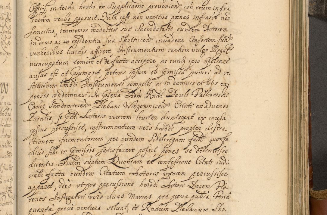 Zdjęcie nr 712 dla obiektu archiwalnego: Acta actorum, decretorum, sententiarum, erectionum, fundationum, confirmationum, instiutionum, resignationum, constitutionum, provisionum, submissionum, quietationum, substitutionum, ordinationum, ingrossationum, prostestationum R. D. Andreae Trzebicki, episcopi Cracoviensis, ducis Severiae in a. D. 1658 et  1659 acticatorum. Volumen I 