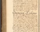 Zdjęcie nr 711 dla obiektu archiwalnego: Acta actorum, decretorum, sententiarum, erectionum, fundationum, confirmationum, instiutionum, resignationum, constitutionum, provisionum, submissionum, quietationum, substitutionum, ordinationum, ingrossationum, prostestationum R. D. Andreae Trzebicki, episcopi Cracoviensis, ducis Severiae in a. D. 1658 et  1659 acticatorum. Volumen I 
