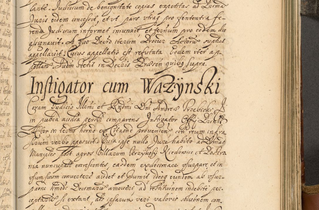 Zdjęcie nr 714 dla obiektu archiwalnego: Acta actorum, decretorum, sententiarum, erectionum, fundationum, confirmationum, instiutionum, resignationum, constitutionum, provisionum, submissionum, quietationum, substitutionum, ordinationum, ingrossationum, prostestationum R. D. Andreae Trzebicki, episcopi Cracoviensis, ducis Severiae in a. D. 1658 et  1659 acticatorum. Volumen I 