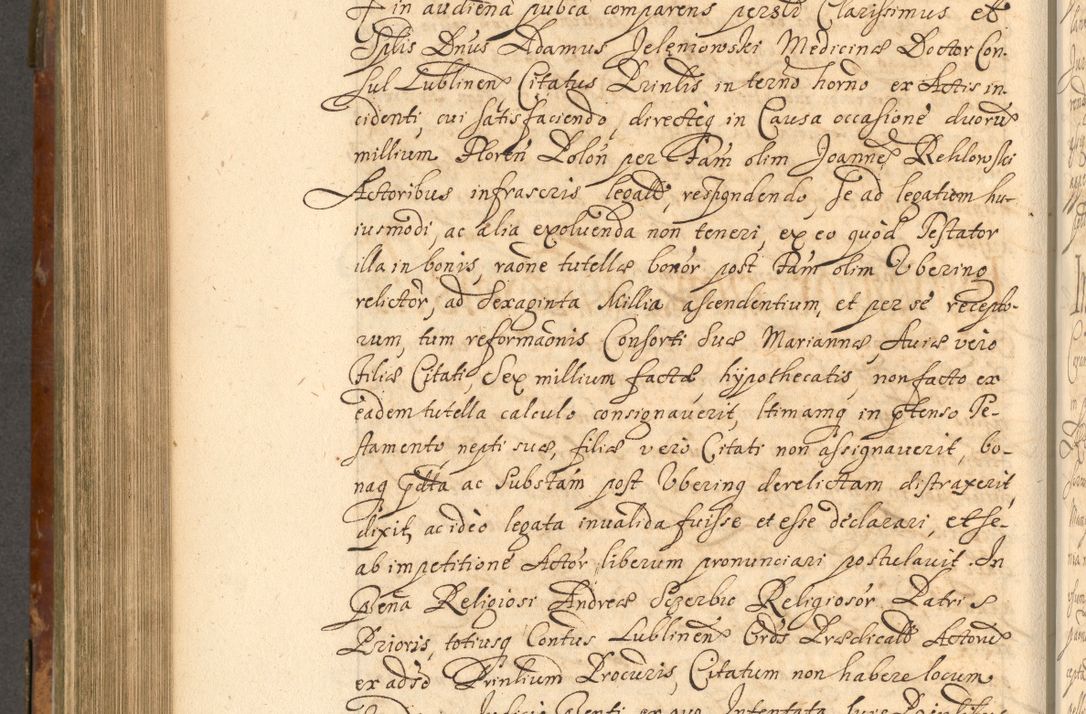 Zdjęcie nr 713 dla obiektu archiwalnego: Acta actorum, decretorum, sententiarum, erectionum, fundationum, confirmationum, instiutionum, resignationum, constitutionum, provisionum, submissionum, quietationum, substitutionum, ordinationum, ingrossationum, prostestationum R. D. Andreae Trzebicki, episcopi Cracoviensis, ducis Severiae in a. D. 1658 et  1659 acticatorum. Volumen I 