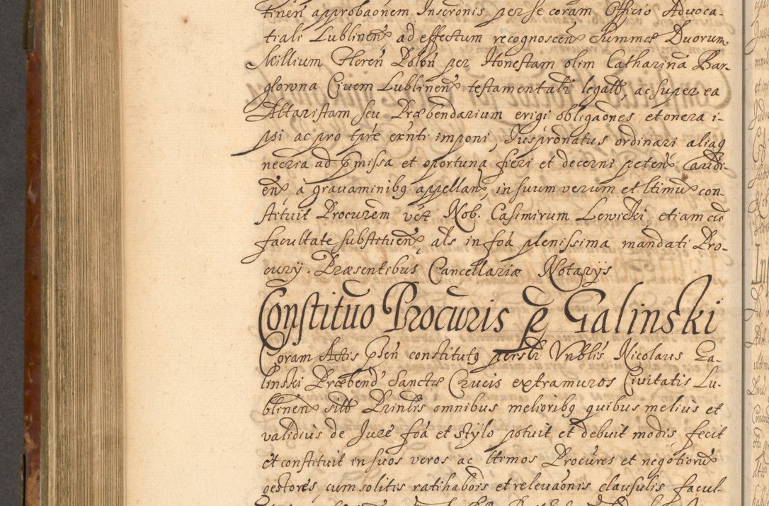 Zdjęcie nr 705 dla obiektu archiwalnego: Acta actorum, decretorum, sententiarum, erectionum, fundationum, confirmationum, instiutionum, resignationum, constitutionum, provisionum, submissionum, quietationum, substitutionum, ordinationum, ingrossationum, prostestationum R. D. Andreae Trzebicki, episcopi Cracoviensis, ducis Severiae in a. D. 1658 et  1659 acticatorum. Volumen I 