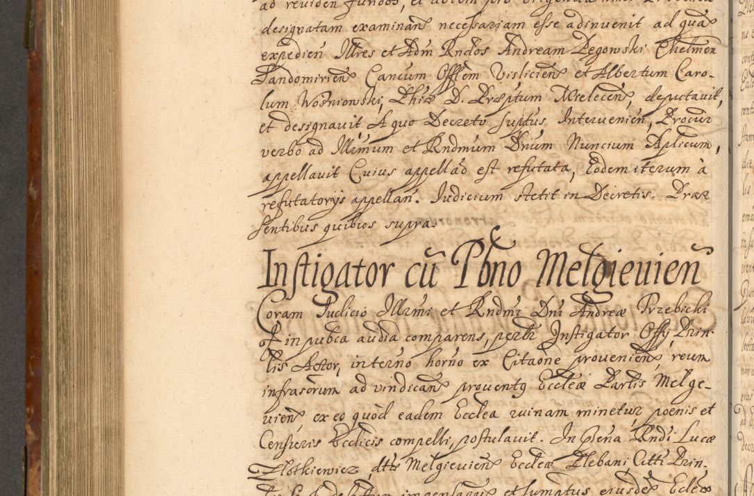 Zdjęcie nr 701 dla obiektu archiwalnego: Acta actorum, decretorum, sententiarum, erectionum, fundationum, confirmationum, instiutionum, resignationum, constitutionum, provisionum, submissionum, quietationum, substitutionum, ordinationum, ingrossationum, prostestationum R. D. Andreae Trzebicki, episcopi Cracoviensis, ducis Severiae in a. D. 1658 et  1659 acticatorum. Volumen I 