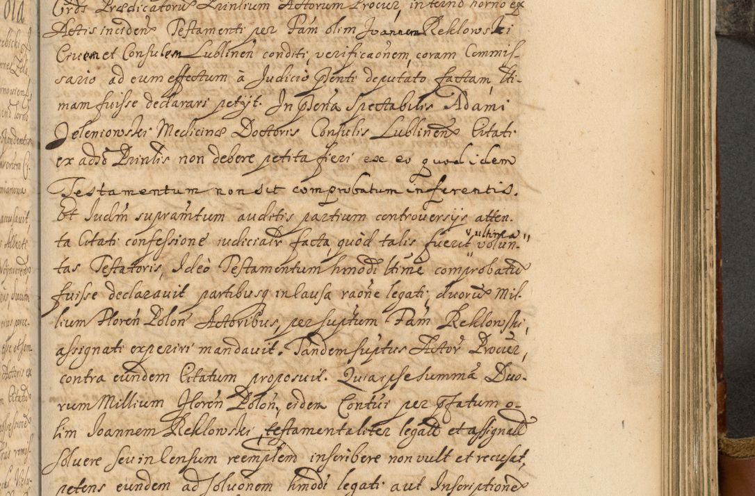 Zdjęcie nr 698 dla obiektu archiwalnego: Acta actorum, decretorum, sententiarum, erectionum, fundationum, confirmationum, instiutionum, resignationum, constitutionum, provisionum, submissionum, quietationum, substitutionum, ordinationum, ingrossationum, prostestationum R. D. Andreae Trzebicki, episcopi Cracoviensis, ducis Severiae in a. D. 1658 et  1659 acticatorum. Volumen I 