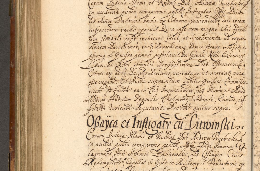 Zdjęcie nr 689 dla obiektu archiwalnego: Acta actorum, decretorum, sententiarum, erectionum, fundationum, confirmationum, instiutionum, resignationum, constitutionum, provisionum, submissionum, quietationum, substitutionum, ordinationum, ingrossationum, prostestationum R. D. Andreae Trzebicki, episcopi Cracoviensis, ducis Severiae in a. D. 1658 et  1659 acticatorum. Volumen I 
