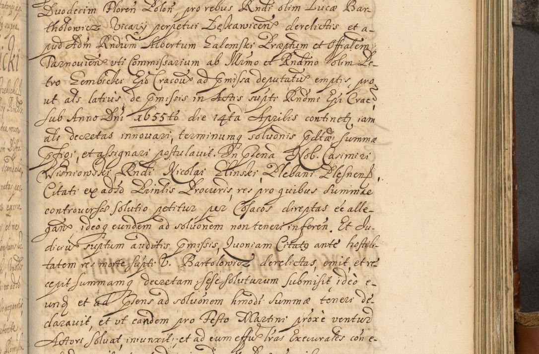 Zdjęcie nr 688 dla obiektu archiwalnego: Acta actorum, decretorum, sententiarum, erectionum, fundationum, confirmationum, instiutionum, resignationum, constitutionum, provisionum, submissionum, quietationum, substitutionum, ordinationum, ingrossationum, prostestationum R. D. Andreae Trzebicki, episcopi Cracoviensis, ducis Severiae in a. D. 1658 et  1659 acticatorum. Volumen I 
