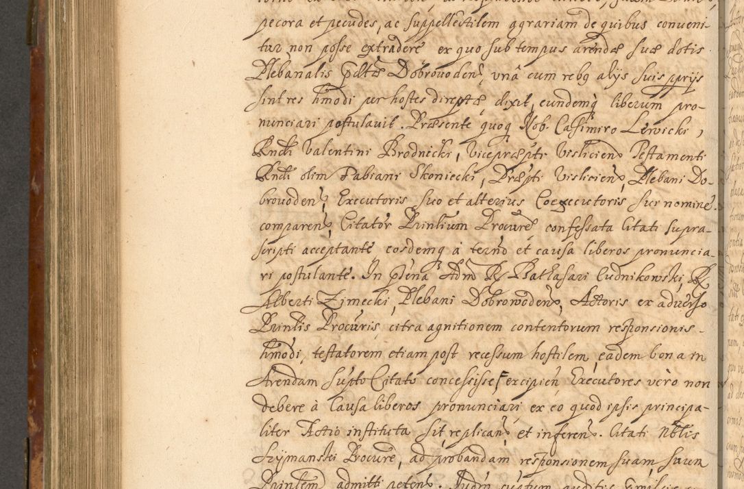 Zdjęcie nr 685 dla obiektu archiwalnego: Acta actorum, decretorum, sententiarum, erectionum, fundationum, confirmationum, instiutionum, resignationum, constitutionum, provisionum, submissionum, quietationum, substitutionum, ordinationum, ingrossationum, prostestationum R. D. Andreae Trzebicki, episcopi Cracoviensis, ducis Severiae in a. D. 1658 et  1659 acticatorum. Volumen I 