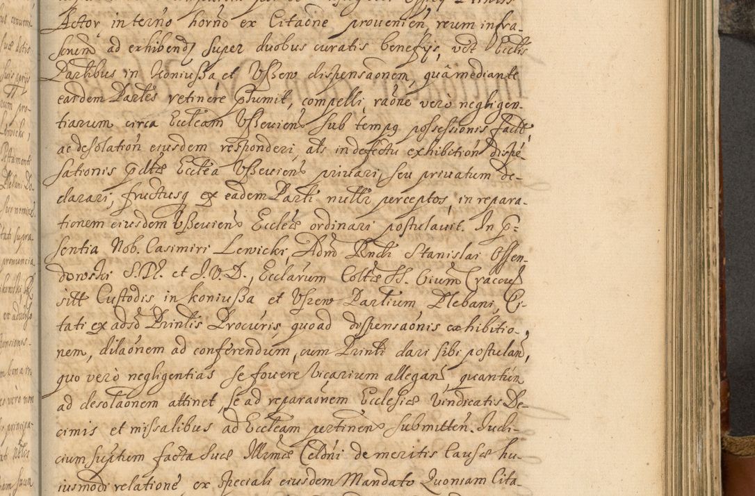 Zdjęcie nr 686 dla obiektu archiwalnego: Acta actorum, decretorum, sententiarum, erectionum, fundationum, confirmationum, instiutionum, resignationum, constitutionum, provisionum, submissionum, quietationum, substitutionum, ordinationum, ingrossationum, prostestationum R. D. Andreae Trzebicki, episcopi Cracoviensis, ducis Severiae in a. D. 1658 et  1659 acticatorum. Volumen I 