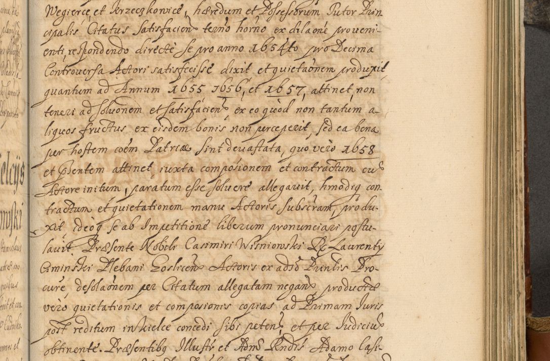 Zdjęcie nr 684 dla obiektu archiwalnego: Acta actorum, decretorum, sententiarum, erectionum, fundationum, confirmationum, instiutionum, resignationum, constitutionum, provisionum, submissionum, quietationum, substitutionum, ordinationum, ingrossationum, prostestationum R. D. Andreae Trzebicki, episcopi Cracoviensis, ducis Severiae in a. D. 1658 et  1659 acticatorum. Volumen I 