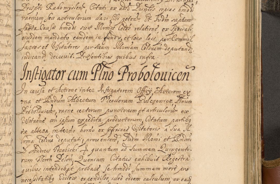 Zdjęcie nr 676 dla obiektu archiwalnego: Acta actorum, decretorum, sententiarum, erectionum, fundationum, confirmationum, instiutionum, resignationum, constitutionum, provisionum, submissionum, quietationum, substitutionum, ordinationum, ingrossationum, prostestationum R. D. Andreae Trzebicki, episcopi Cracoviensis, ducis Severiae in a. D. 1658 et  1659 acticatorum. Volumen I 