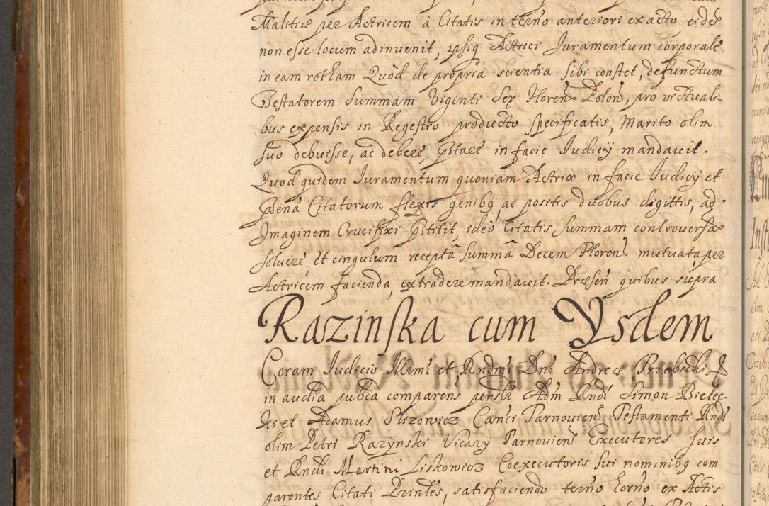 Zdjęcie nr 659 dla obiektu archiwalnego: Acta actorum, decretorum, sententiarum, erectionum, fundationum, confirmationum, instiutionum, resignationum, constitutionum, provisionum, submissionum, quietationum, substitutionum, ordinationum, ingrossationum, prostestationum R. D. Andreae Trzebicki, episcopi Cracoviensis, ducis Severiae in a. D. 1658 et  1659 acticatorum. Volumen I 