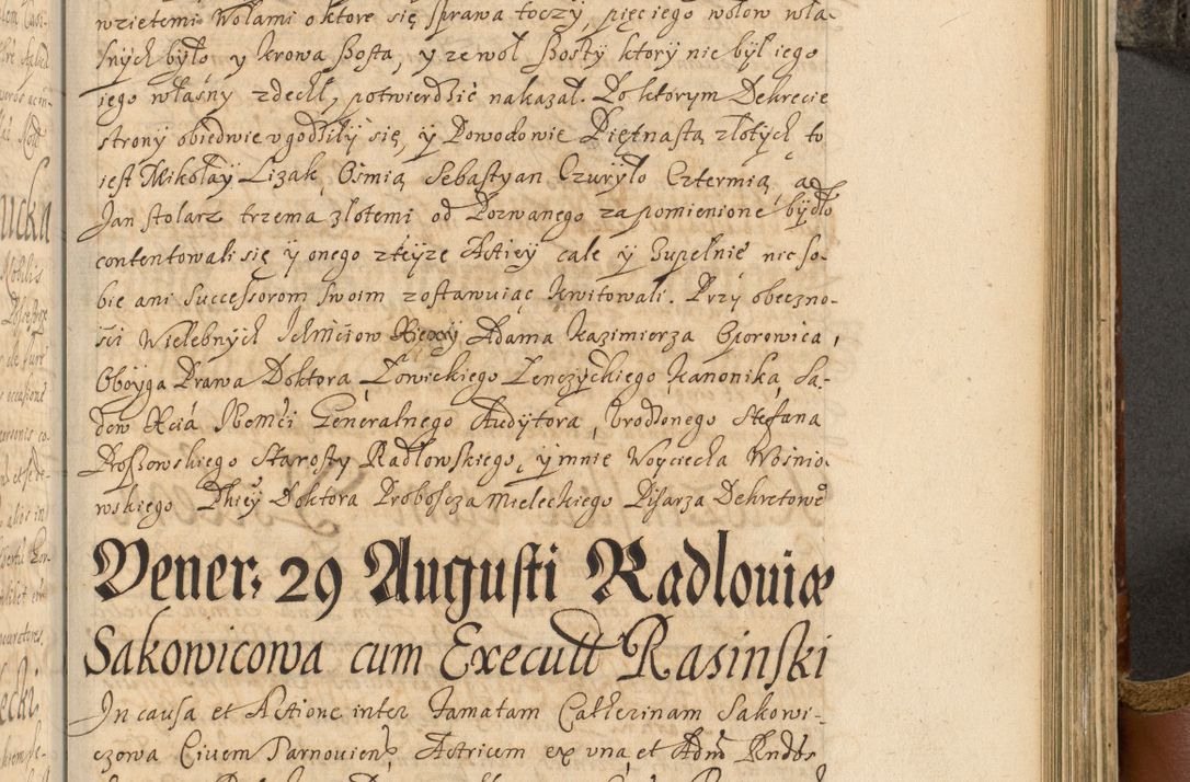 Zdjęcie nr 658 dla obiektu archiwalnego: Acta actorum, decretorum, sententiarum, erectionum, fundationum, confirmationum, instiutionum, resignationum, constitutionum, provisionum, submissionum, quietationum, substitutionum, ordinationum, ingrossationum, prostestationum R. D. Andreae Trzebicki, episcopi Cracoviensis, ducis Severiae in a. D. 1658 et  1659 acticatorum. Volumen I 