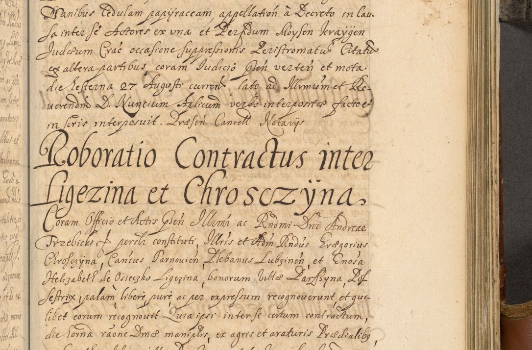Zdjęcie nr 656 dla obiektu archiwalnego: Acta actorum, decretorum, sententiarum, erectionum, fundationum, confirmationum, instiutionum, resignationum, constitutionum, provisionum, submissionum, quietationum, substitutionum, ordinationum, ingrossationum, prostestationum R. D. Andreae Trzebicki, episcopi Cracoviensis, ducis Severiae in a. D. 1658 et  1659 acticatorum. Volumen I 