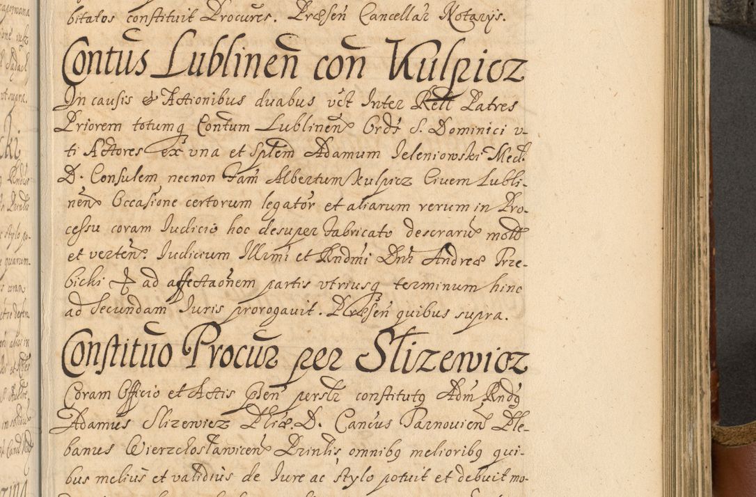 Zdjęcie nr 652 dla obiektu archiwalnego: Acta actorum, decretorum, sententiarum, erectionum, fundationum, confirmationum, instiutionum, resignationum, constitutionum, provisionum, submissionum, quietationum, substitutionum, ordinationum, ingrossationum, prostestationum R. D. Andreae Trzebicki, episcopi Cracoviensis, ducis Severiae in a. D. 1658 et  1659 acticatorum. Volumen I 