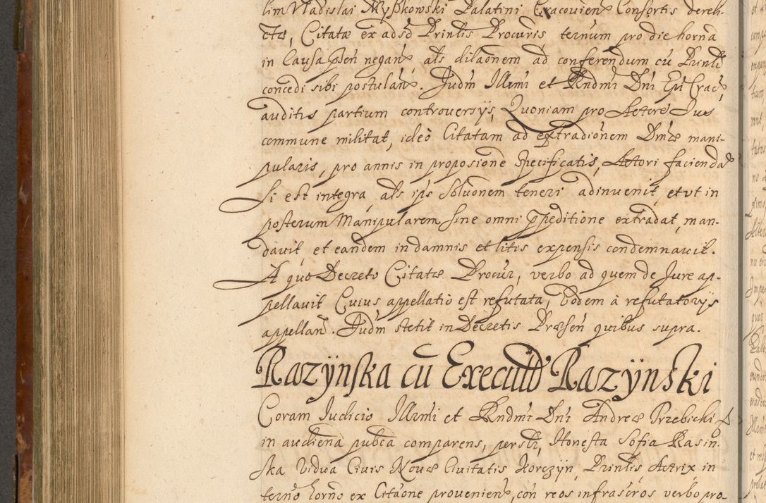 Zdjęcie nr 647 dla obiektu archiwalnego: Acta actorum, decretorum, sententiarum, erectionum, fundationum, confirmationum, instiutionum, resignationum, constitutionum, provisionum, submissionum, quietationum, substitutionum, ordinationum, ingrossationum, prostestationum R. D. Andreae Trzebicki, episcopi Cracoviensis, ducis Severiae in a. D. 1658 et  1659 acticatorum. Volumen I 