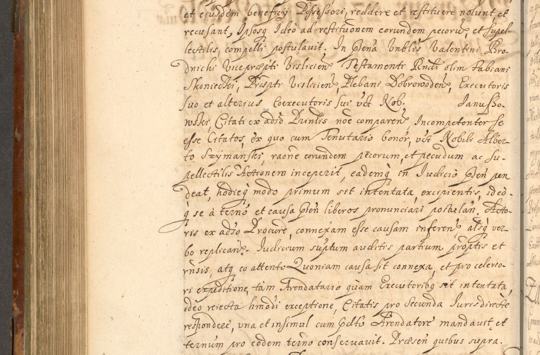 Zdjęcie nr 643 dla obiektu archiwalnego: Acta actorum, decretorum, sententiarum, erectionum, fundationum, confirmationum, instiutionum, resignationum, constitutionum, provisionum, submissionum, quietationum, substitutionum, ordinationum, ingrossationum, prostestationum R. D. Andreae Trzebicki, episcopi Cracoviensis, ducis Severiae in a. D. 1658 et  1659 acticatorum. Volumen I 