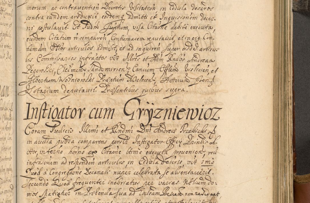 Zdjęcie nr 640 dla obiektu archiwalnego: Acta actorum, decretorum, sententiarum, erectionum, fundationum, confirmationum, instiutionum, resignationum, constitutionum, provisionum, submissionum, quietationum, substitutionum, ordinationum, ingrossationum, prostestationum R. D. Andreae Trzebicki, episcopi Cracoviensis, ducis Severiae in a. D. 1658 et  1659 acticatorum. Volumen I 