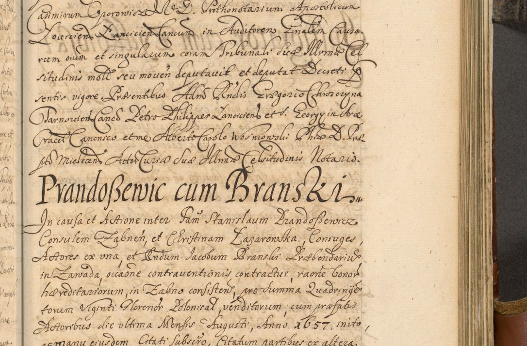 Zdjęcie nr 636 dla obiektu archiwalnego: Acta actorum, decretorum, sententiarum, erectionum, fundationum, confirmationum, instiutionum, resignationum, constitutionum, provisionum, submissionum, quietationum, substitutionum, ordinationum, ingrossationum, prostestationum R. D. Andreae Trzebicki, episcopi Cracoviensis, ducis Severiae in a. D. 1658 et  1659 acticatorum. Volumen I 