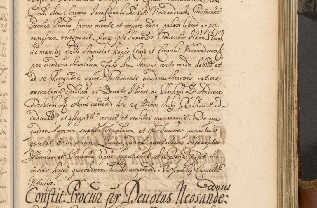 Zdjęcie nr 624 dla obiektu archiwalnego: Acta actorum, decretorum, sententiarum, erectionum, fundationum, confirmationum, instiutionum, resignationum, constitutionum, provisionum, submissionum, quietationum, substitutionum, ordinationum, ingrossationum, prostestationum R. D. Andreae Trzebicki, episcopi Cracoviensis, ducis Severiae in a. D. 1658 et  1659 acticatorum. Volumen I 