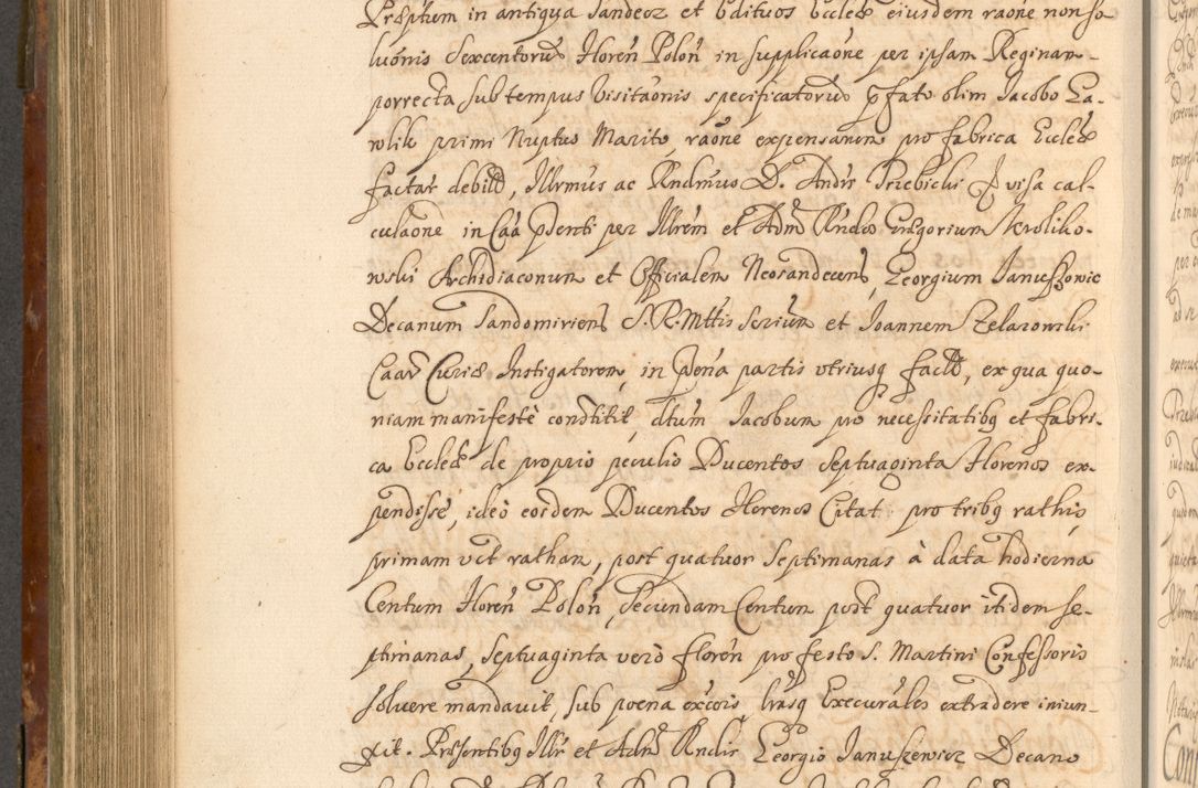 Zdjęcie nr 623 dla obiektu archiwalnego: Acta actorum, decretorum, sententiarum, erectionum, fundationum, confirmationum, instiutionum, resignationum, constitutionum, provisionum, submissionum, quietationum, substitutionum, ordinationum, ingrossationum, prostestationum R. D. Andreae Trzebicki, episcopi Cracoviensis, ducis Severiae in a. D. 1658 et  1659 acticatorum. Volumen I 