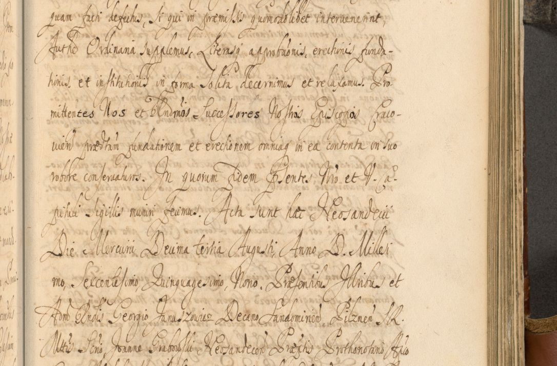 Zdjęcie nr 622 dla obiektu archiwalnego: Acta actorum, decretorum, sententiarum, erectionum, fundationum, confirmationum, instiutionum, resignationum, constitutionum, provisionum, submissionum, quietationum, substitutionum, ordinationum, ingrossationum, prostestationum R. D. Andreae Trzebicki, episcopi Cracoviensis, ducis Severiae in a. D. 1658 et  1659 acticatorum. Volumen I 