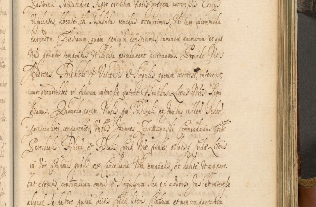 Zdjęcie nr 618 dla obiektu archiwalnego: Acta actorum, decretorum, sententiarum, erectionum, fundationum, confirmationum, instiutionum, resignationum, constitutionum, provisionum, submissionum, quietationum, substitutionum, ordinationum, ingrossationum, prostestationum R. D. Andreae Trzebicki, episcopi Cracoviensis, ducis Severiae in a. D. 1658 et  1659 acticatorum. Volumen I 